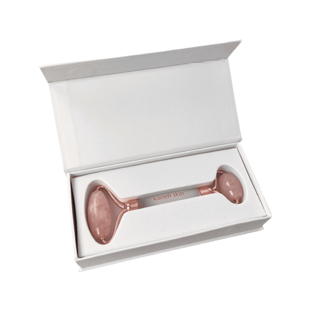 Käeen Rose Quartz Jade Roller image 0